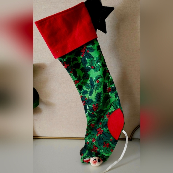 Vintage Annalee Mobilitee Christmas Doll Mouse Stocking 1970 - Picture 1 of 5